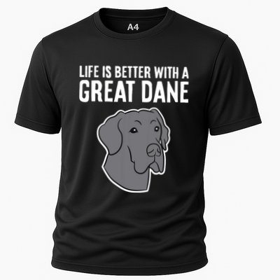 Life Is Better With A Great Dane Dog Performance Shirt