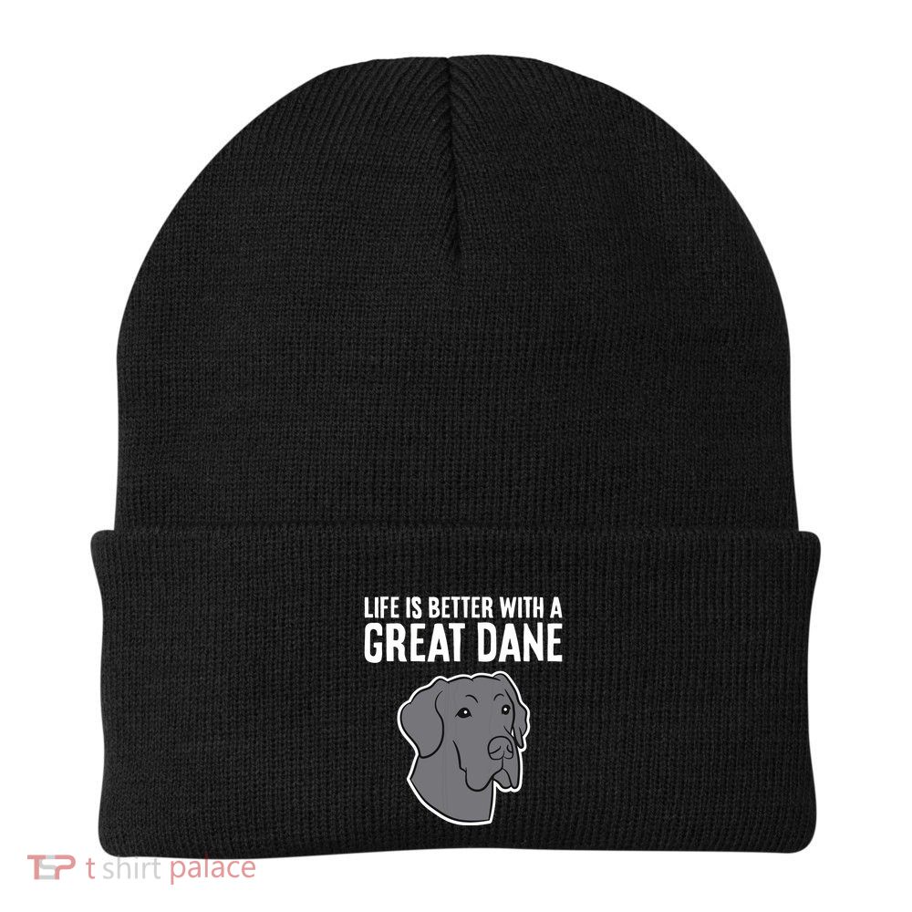 Life Is Better With A Great Dane Dog Beanie