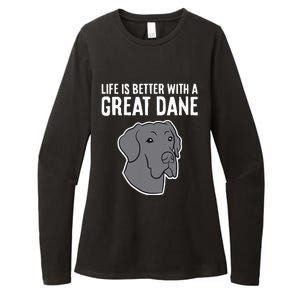 Life Is Better With A Great Dane Dog Womens CVC Long Sleeve Shirt