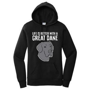 Life Is Better With A Great Dane Dog Women's Pullover Hoodie