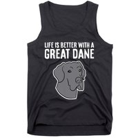 Life Is Better With A Great Dane Dog Tank Top