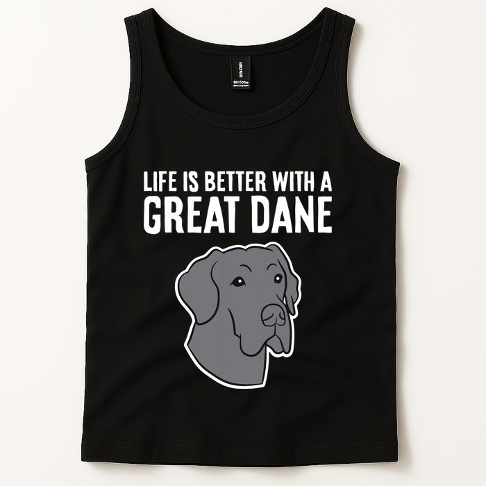 Life Is Better With A Great Dane Dog Tank Top