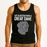 Life Is Better With A Great Dane Dog Tank Top