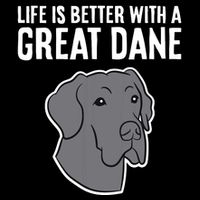 Life Is Better With A Great Dane Dog Short Acrylic Beanie