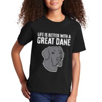 Life Is Better With A Great Dane Dog Kids T-Shirt