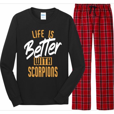 Life Is Better With Scorpions Gift Long Sleeve Pajama Set