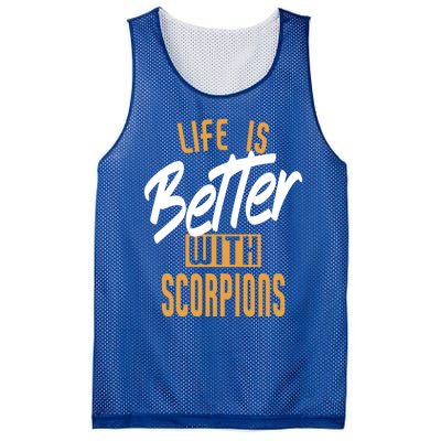 Life Is Better With Scorpions Gift Mesh Reversible Basketball Jersey Tank