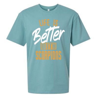 Life Is Better With Scorpions Gift Sueded Cloud Jersey T-Shirt