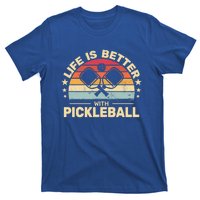 Life Is Better With Pickleball Vintage Funny Gift T-Shirt