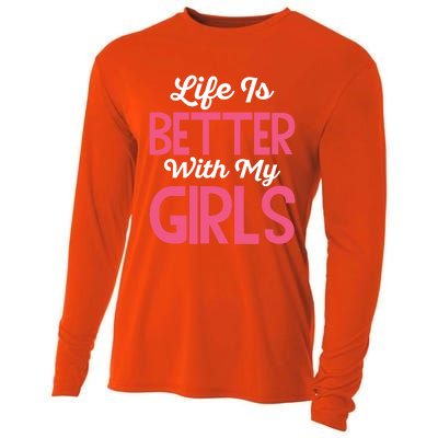 Life Is Better With My Good Loves Her Mama Meaningful Gift Cooling Performance Long Sleeve Crew