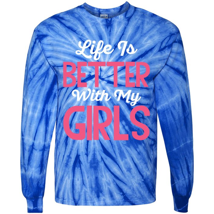 Life Is Better With My Good Loves Her Mama Meaningful Gift Tie-Dye Long Sleeve Shirt