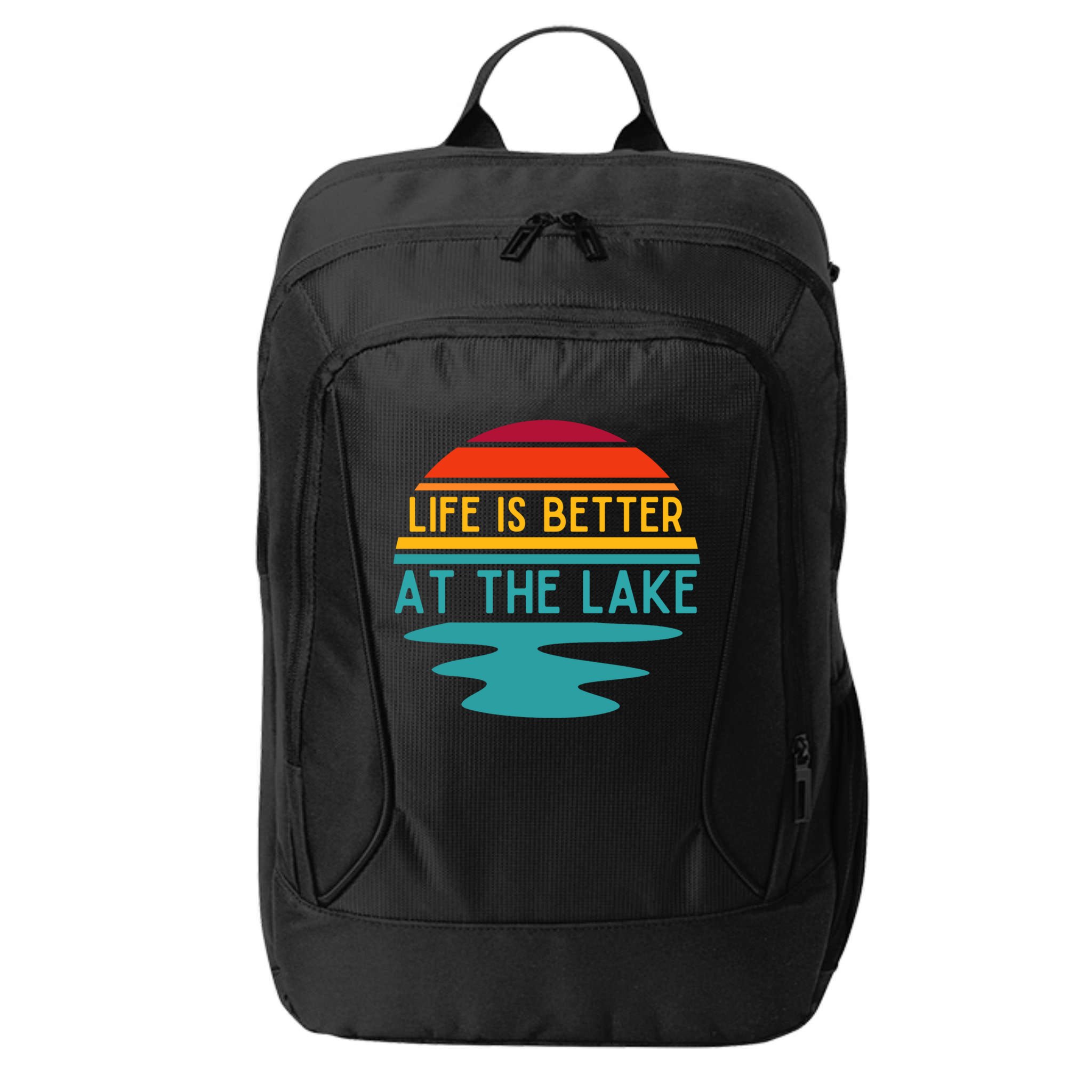 Life Is Better At The Lake Life Bum Lake Lover Pontoon Gift City Backpack