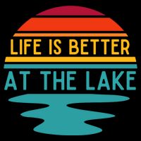 Life Is Better At The Lake Life Bum Lake Lover Pontoon Gift Wool Snapback Cap