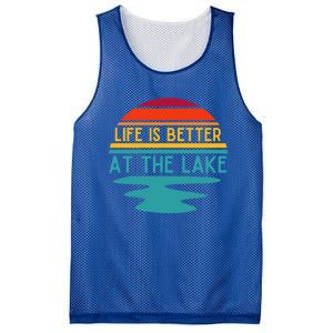 Life Is Better At The Lake Life Bum Lake Lover Pontoon Gift Mesh Reversible Basketball Jersey Tank