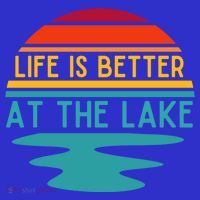 Life Is Better At The Lake Life Bum Lake Lover Pontoon Gift Premium T-Shirt