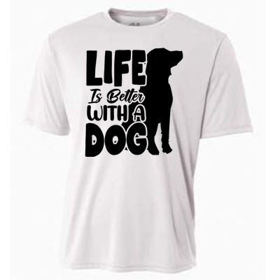 Life Is Better With A Dog Cooling Performance Crew T-Shirt