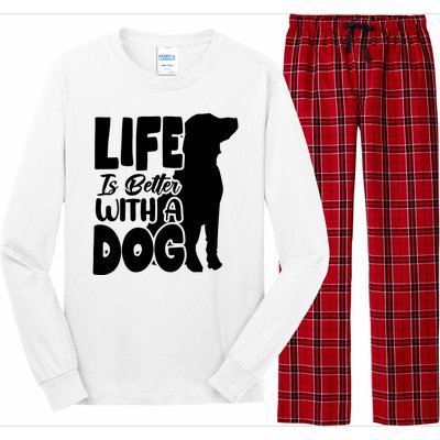 Life Is Better With A Dog Long Sleeve Pajama Set