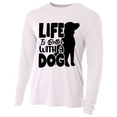 Life Is Better With A Dog Cooling Performance Long Sleeve Crew