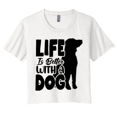 Life Is Better With A Dog Crop Top