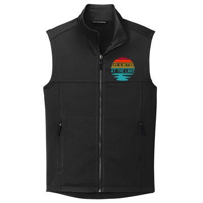 Life Is Better At The Lake Life Bum Lake Lover Pontoon Collective Smooth Fleece Vest