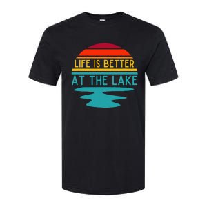 Life Is Better At The Lake Life Bum Lake Lover Pontoon Softstyle CVC T-Shirt