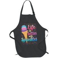 Life Is Better With Sprinkles Cute Sweet Ice Cream Summer Apron