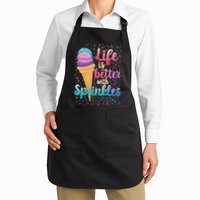 Life Is Better With Sprinkles Cute Sweet Ice Cream Summer Apron