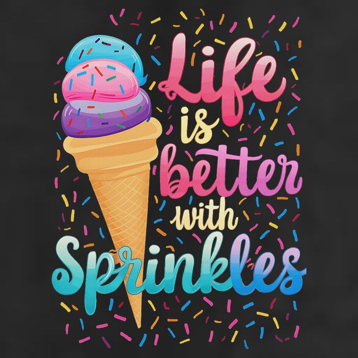 Life Is Better With Sprinkles Cute Sweet Ice Cream Summer 11oz C Handle Ceramic Mug