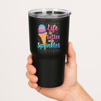 Life Is Better With Sprinkles Cute Sweet Ice Cream Summer Tumbler