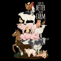 Life Is Better On The Farm Cute Animals Country Farm Girl Gift Cooling Performance Crew T-Shirt