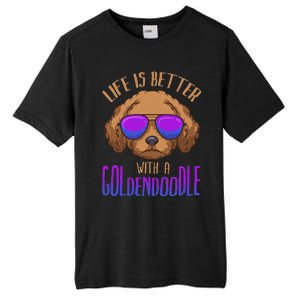 Life Is Better With A Goldendoodle Cute Doodle Dog Tall Fusion ChromaSoft Performance T-Shirt