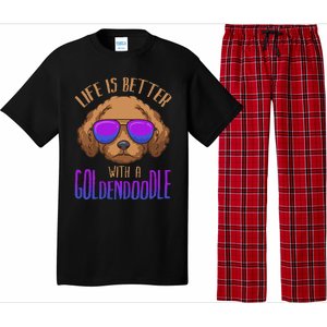 Life Is Better With A Goldendoodle Cute Doodle Dog Pajama Set