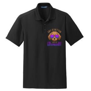 Life Is Better With A Goldendoodle Cute Doodle Dog Dry Zone Grid Polo