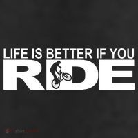 Life Is Better If You Ride Mountain Bike 7 Panel Mesh Trucker Snapback Hat
