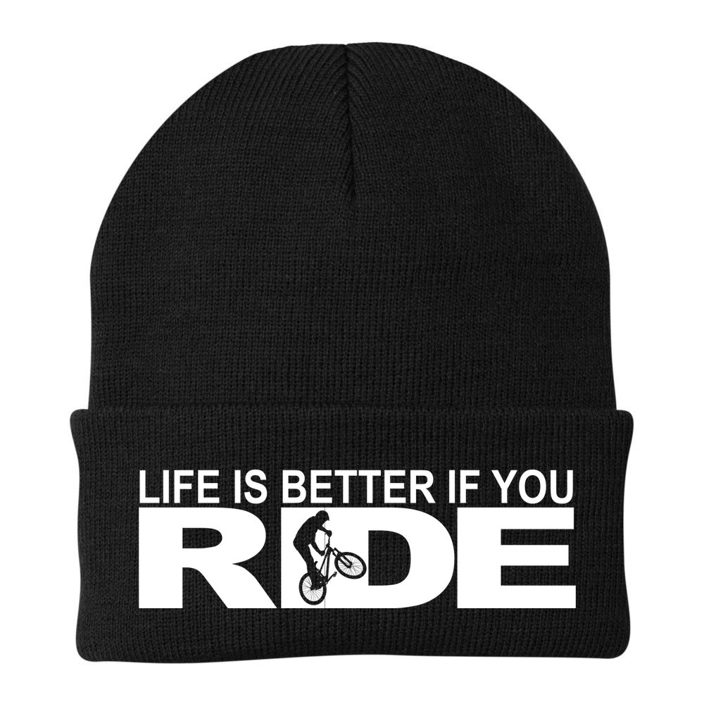 Life Is Better If You Ride Mountain Bike Beanie