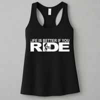 Life Is Better If You Ride Mountain Bike Womens Tank Top