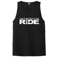 Life Is Better If You Ride Mountain Bike PosiCharge Competitor Tank