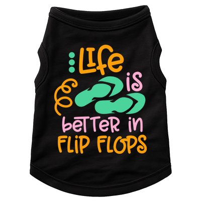 Life Is Better In Flip Flops Doggie Tank