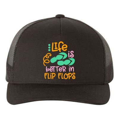 Life Is Better In Flip Flops Yupoong Adult 5-Panel Trucker Hat