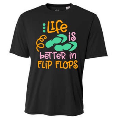 Life Is Better In Flip Flops Cooling Performance Crew T-Shirt