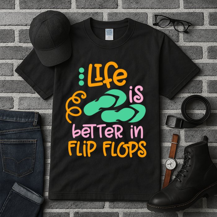 Life Is Better In Flip Flops Tall T-Shirt