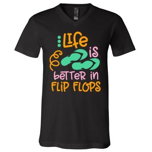 Life Is Better In Flip Flops V-Neck T-Shirt