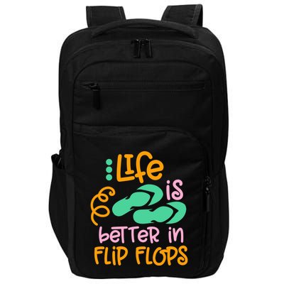 Life Is Better In Flip Flops Impact Tech Backpack