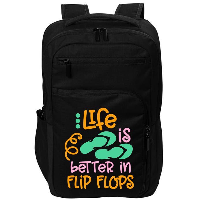 Life Is Better In Flip Flops Impact Tech Backpack