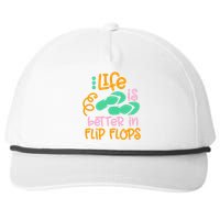 Life Is Better In Flip Flops Snapback Five-Panel Rope Hat