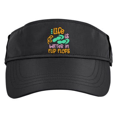 Life Is Better In Flip Flops Adult Drive Performance Visor