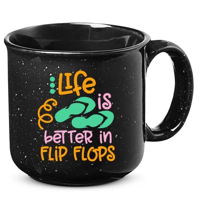 Life Is Better In Flip Flops 15oz Campfire Ceramic Mug