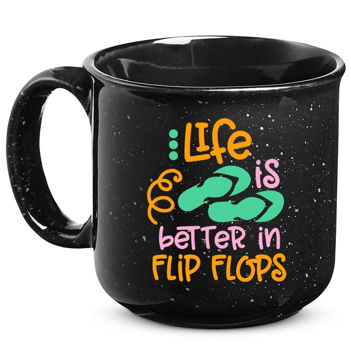 Life Is Better In Flip Flops 15oz Campfire Ceramic Mug