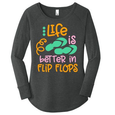 Life Is Better In Flip Flops Women's Perfect Tri Tunic Long Sleeve Shirt