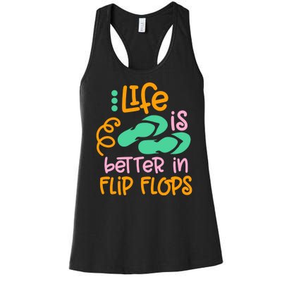 Life Is Better In Flip Flops Women's Racerback Tank